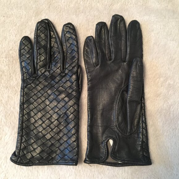 ISOTONER  Black leather gloves sz 7 - Picture 1 of 9